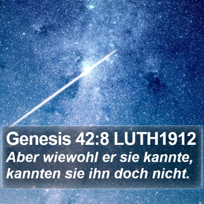 Genesis 42:8 LUTH1912 Bible Verse Image