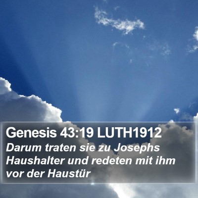 Genesis 43:19 LUTH1912 Bible Verse Image