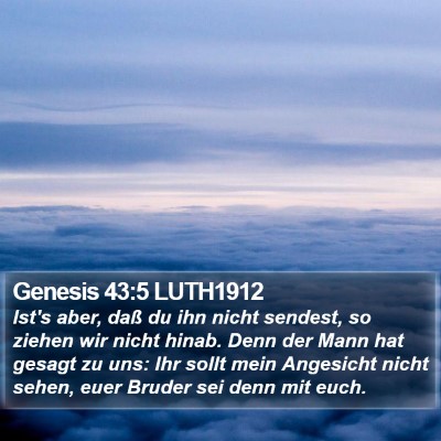 Genesis 43:5 LUTH1912 Bible Verse Image