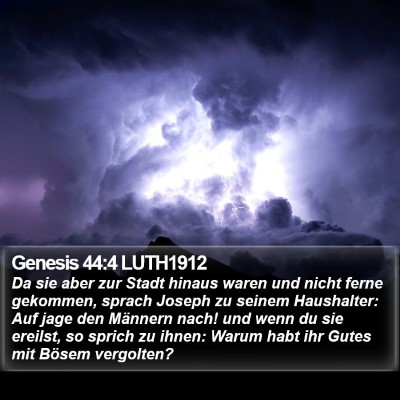 Genesis 44:4 LUTH1912 Bible Verse Image