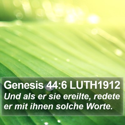 Genesis 44:6 LUTH1912 Bible Verse Image