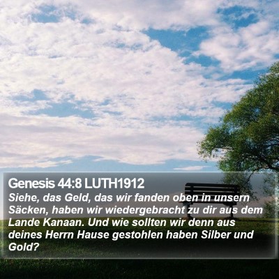 Genesis 44:8 LUTH1912 Bible Verse Image