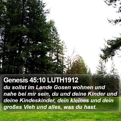 Genesis 45:10 LUTH1912 Bible Verse Image