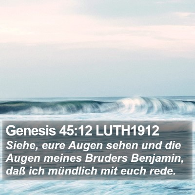 Genesis 45:12 LUTH1912 Bible Verse Image