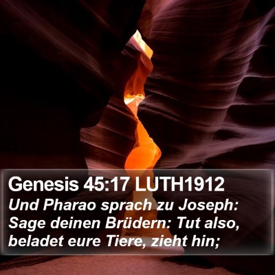 Genesis 45:17 LUTH1912 Bible Verse Image