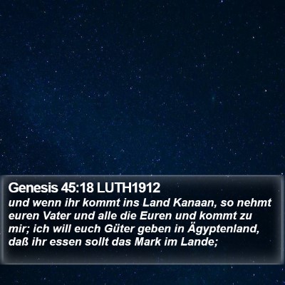Genesis 45:18 LUTH1912 Bible Verse Image