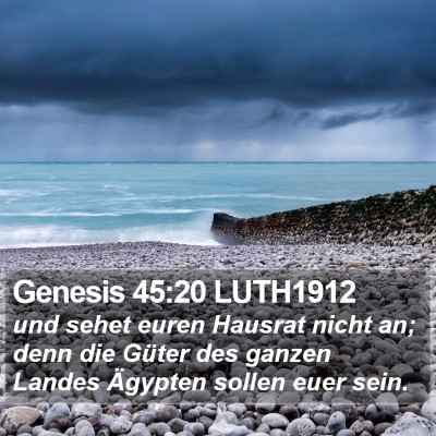 Genesis 45:20 LUTH1912 Bible Verse Image
