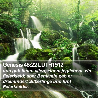 Genesis 45:22 LUTH1912 Bible Verse Image