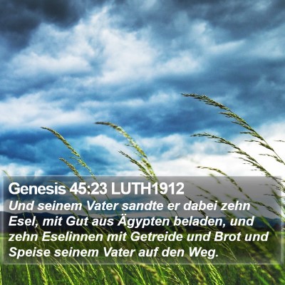 Genesis 45:23 LUTH1912 Bible Verse Image