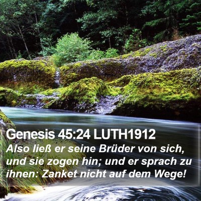 Genesis 45:24 LUTH1912 Bible Verse Image