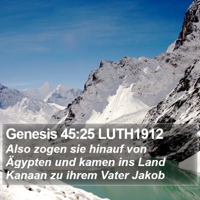 Genesis 45:25 LUTH1912 Bible Verse Image