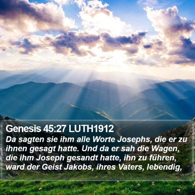 Genesis 45:27 LUTH1912 Bible Verse Image