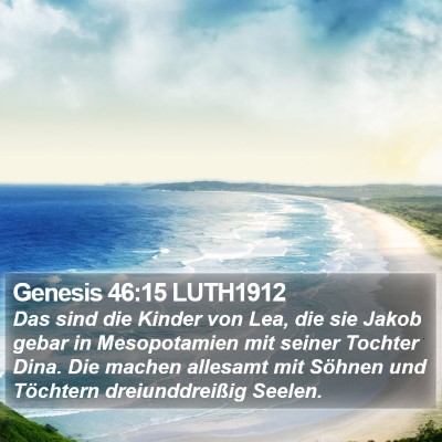 Genesis 46:15 LUTH1912 Bible Verse Image