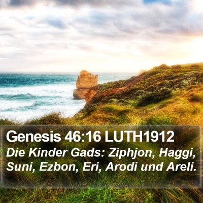Genesis 46:16 LUTH1912 Bible Verse Image