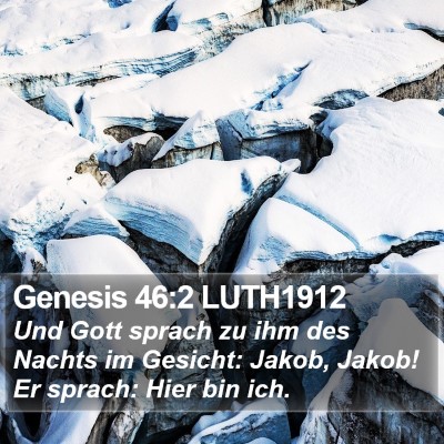 Genesis 46:2 LUTH1912 Bible Verse Image