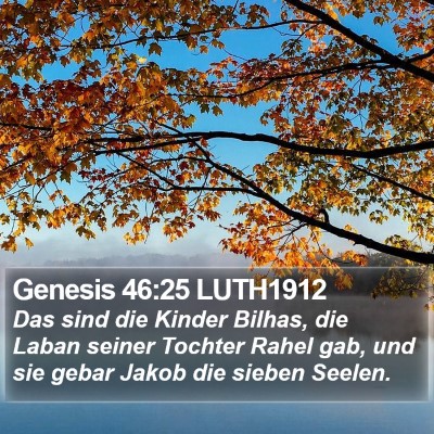 Genesis 46:25 LUTH1912 Bible Verse Image