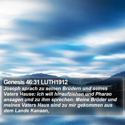 Genesis 46:31 LUTH1912 Bible Verse Image