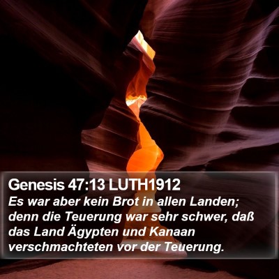 Genesis 47:13 LUTH1912 Bible Verse Image