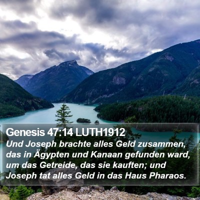 Genesis 47:14 LUTH1912 Bible Verse Image