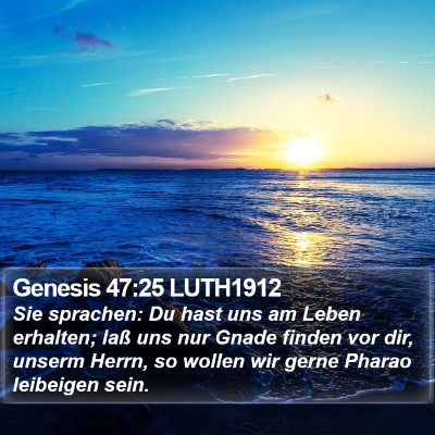 Genesis 47:25 LUTH1912 Bible Verse Image