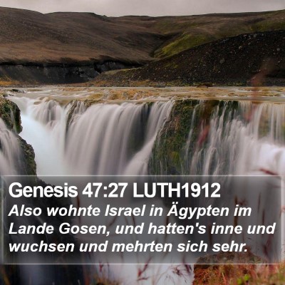 Genesis 47:27 LUTH1912 Bible Verse Image