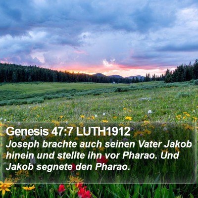 Genesis 47:7 LUTH1912 Bible Verse Image