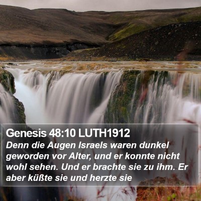 Genesis 48:10 LUTH1912 Bible Verse Image