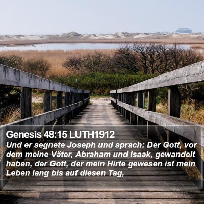 Genesis 48:15 LUTH1912 Bible Verse Image
