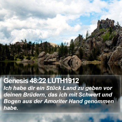 Genesis 48:22 LUTH1912 Bible Verse Image