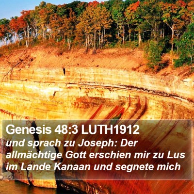 Genesis 48:3 LUTH1912 Bible Verse Image