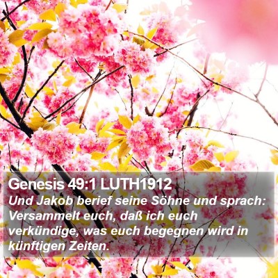 Genesis 49:1 LUTH1912 Bible Verse Image