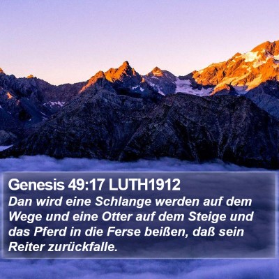 Genesis 49:17 LUTH1912 Bible Verse Image