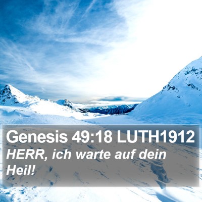 Genesis 49:18 LUTH1912 Bible Verse Image
