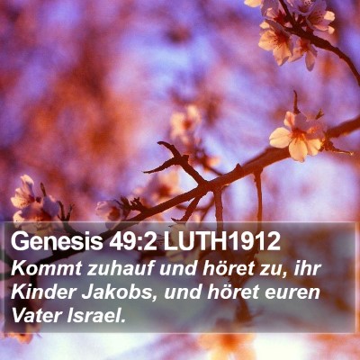 Genesis 49:2 LUTH1912 Bible Verse Image