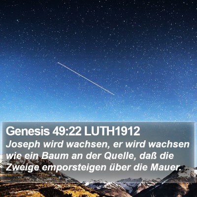 Genesis 49:22 LUTH1912 Bible Verse Image