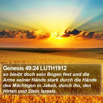 Genesis 49:24 LUTH1912 Bible Verse Image