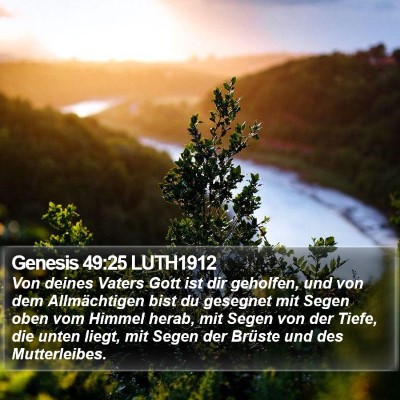 Genesis 49:25 LUTH1912 Bible Verse Image