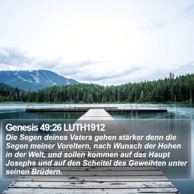 Genesis 49:26 LUTH1912 Bible Verse Image