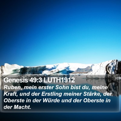 Genesis 49:3 LUTH1912 Bible Verse Image