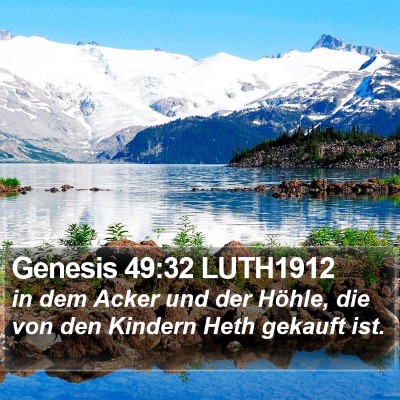 Genesis 49:32 LUTH1912 Bible Verse Image