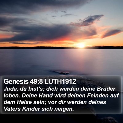 Genesis 49:8 LUTH1912 Bible Verse Image