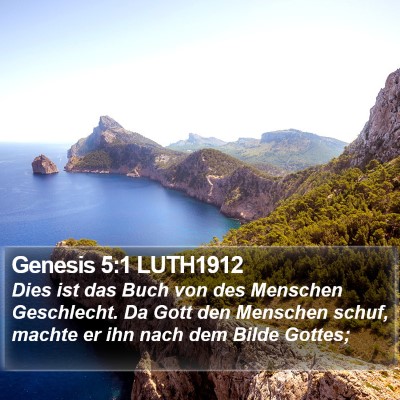 Genesis 5:1 LUTH1912 Bible Verse Image