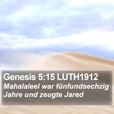Genesis 5:15 LUTH1912 Bible Verse Image