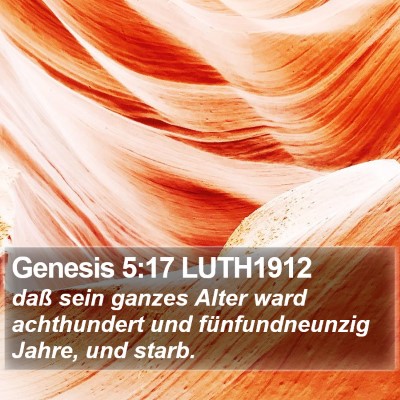Genesis 5:17 LUTH1912 Bible Verse Image