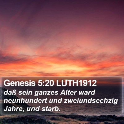 Genesis 5:20 LUTH1912 Bible Verse Image