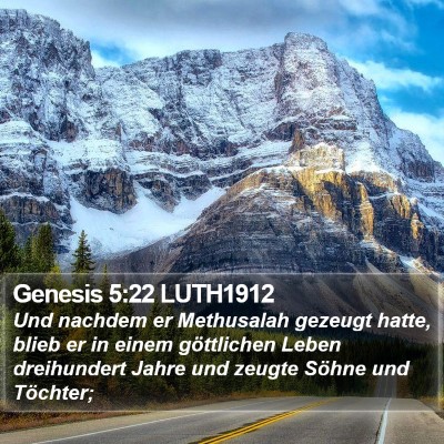 Genesis 5:22 LUTH1912 Bible Verse Image