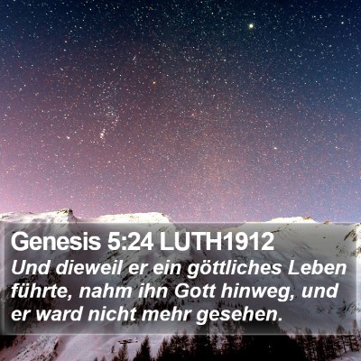 Genesis 5:24 LUTH1912 Bible Verse Image
