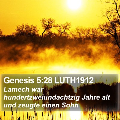 Genesis 5:28 LUTH1912 Bible Verse Image
