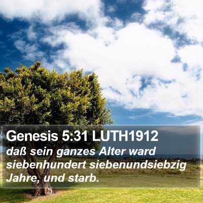 Genesis 5:31 LUTH1912 Bible Verse Image