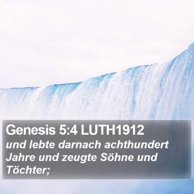 Genesis 5:4 LUTH1912 Bible Verse Image